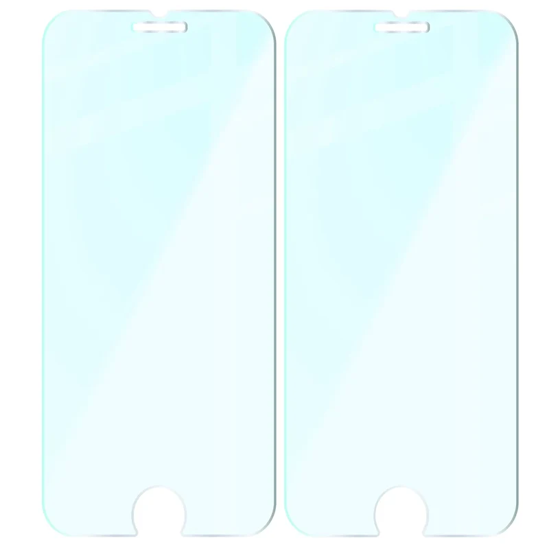 Gehärtetes Glas für iPhone SE 2022 / 2020 / 8 / 7, Bizon Glass Clear Duo, 2 Stück