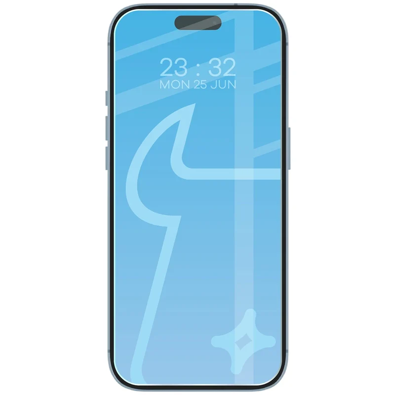 Gehärtetes Glas für iPhone Air, Bizon Glass Clear Duo, 2 Stück