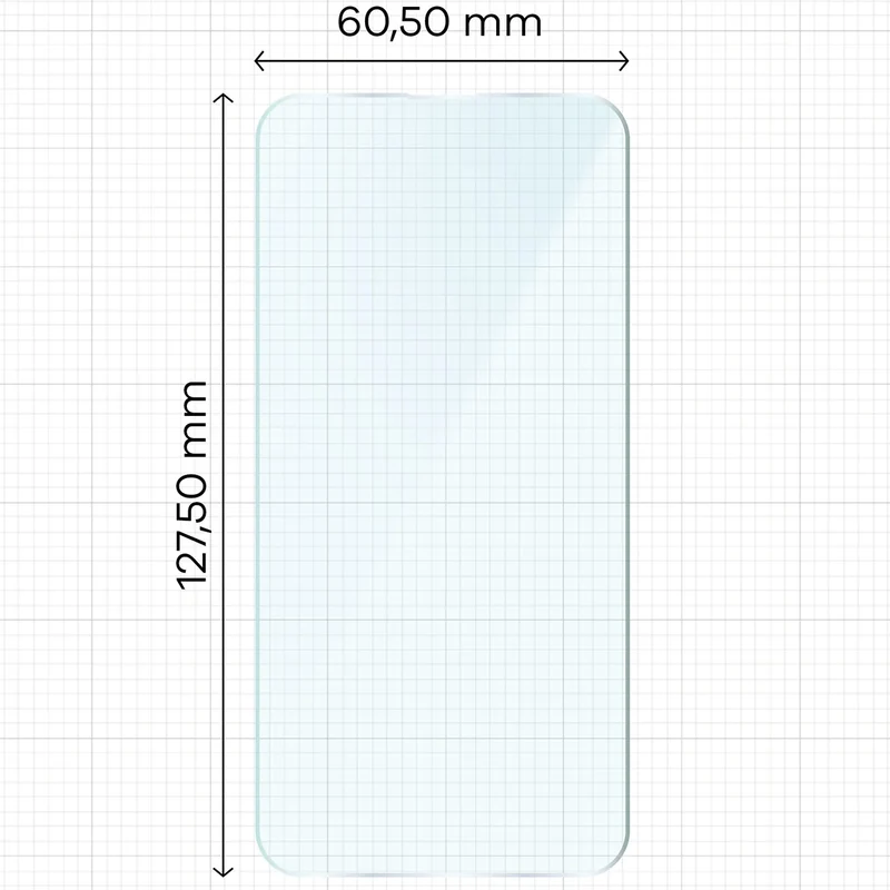 Gehärtetes Glas für iPhone 13 Mini, Bizon Glass Clear Duo, 2 Stück