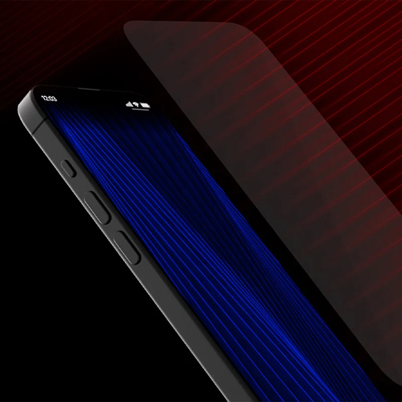 Saphirglas für iPhone 17 / 17 Pro, Hammer Glass Sapphire Superior, Schwarzer Rahmen