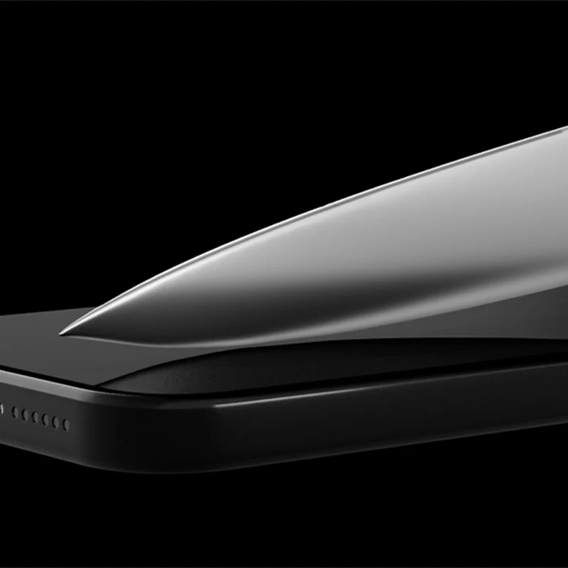 Saphirglas für iPhone 17 / 17 Pro, Hammer Glass Sapphire Superior, Schwarzer Rahmen