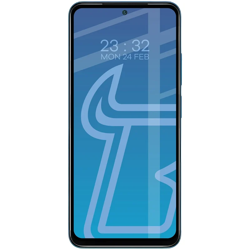 Gehärtetes Glas für Xiaomi Redmi Note 11 / 11S 4G, Bizon Glass Edge Duo, Schwarzer Rahmen, 2 Stück