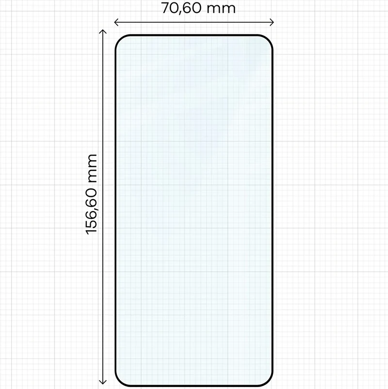 Gehärtetes Glas für Xiaomi POCO X6 Pro / X7 Pro, Bizon Glass Edge Duo, Schwarzer Rahmen, 2 Stück