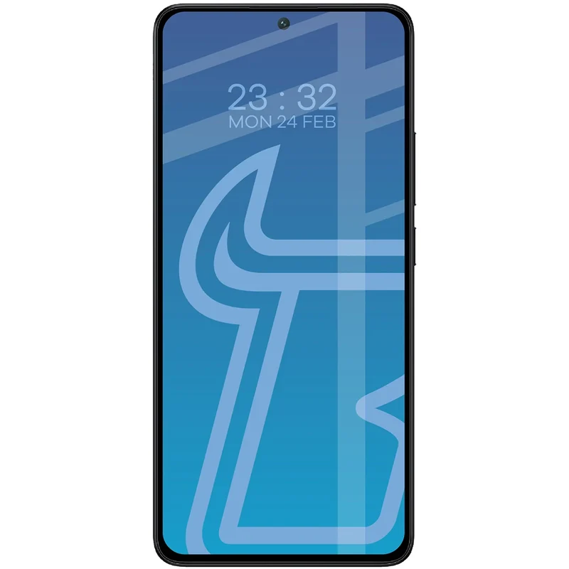 Gehärtetes Glas für Xiaomi POCO X6 Pro / X7 Pro, Bizon Glass Edge Duo, Schwarzer Rahmen, 2 Stück