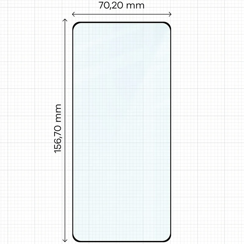 Gehärtetes Glas für Xiaomi POCO X6 / M6 Pro 4G / Redmi Note 13 5G / 13 Pro 4G/5G, Bizon Glass Edge Duo, Schwarzer Rahmen, 2 Stück
