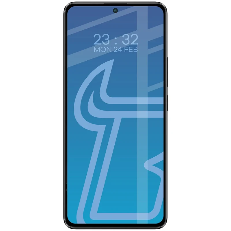 Gehärtetes Glas für Xiaomi POCO X6 / M6 Pro 4G / Redmi Note 13 5G / 13 Pro 4G/5G, Bizon Glass Edge Duo, Schwarzer Rahmen, 2 Stück