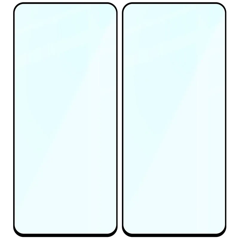 Gehärtetes Glas für Galaxy XCover 7 Pro / 6 Pro, Bizon Glass Edge Duo, Schwarzer Rahmen, 2 Stück