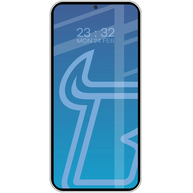 Gehärtetes Glas für Galaxy S25 / S24, Bizon Glass Edge Duo, Schwarzer Rahmen, 2 Stück