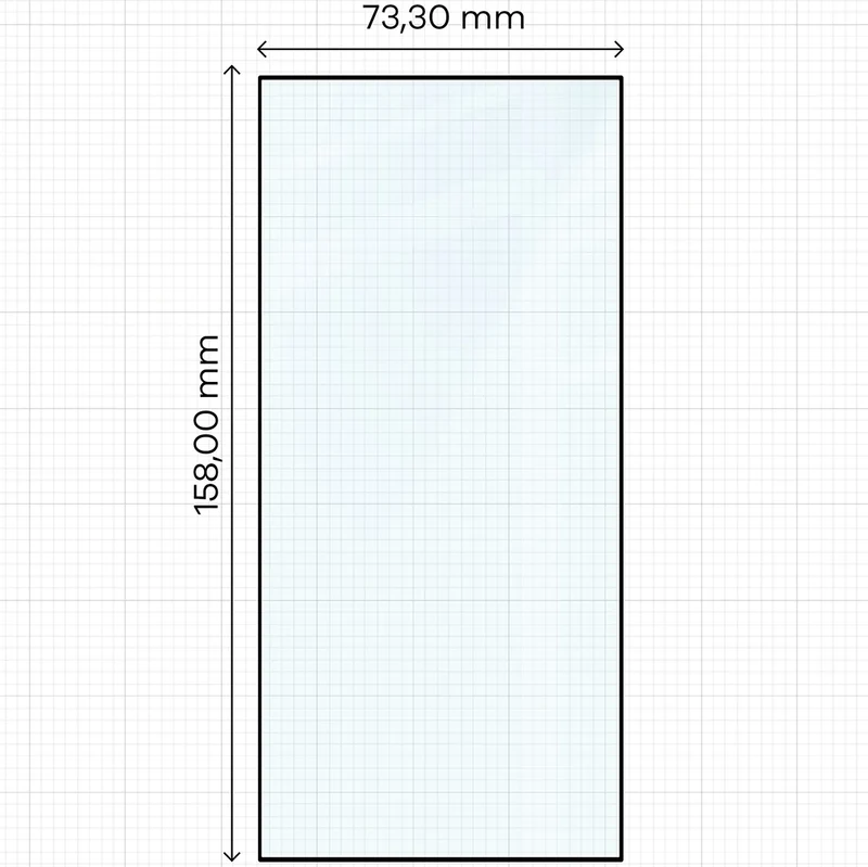 Gehärtetes Glas für Galaxy S24 Ultra, Bizon Glass Edge Duo, Schwarzer Rahmen, 2 Stück