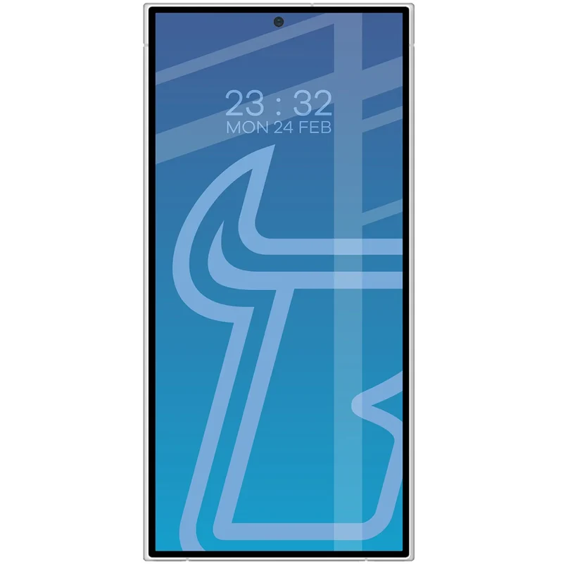 Gehärtetes Glas für Galaxy S24 Ultra, Bizon Glass Edge Duo, Schwarzer Rahmen, 2 Stück