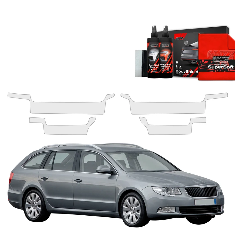 4in1 Schutzfolie Grizz Protector für Schweller - Skoda Superb 2 Kombi (2009-2013)