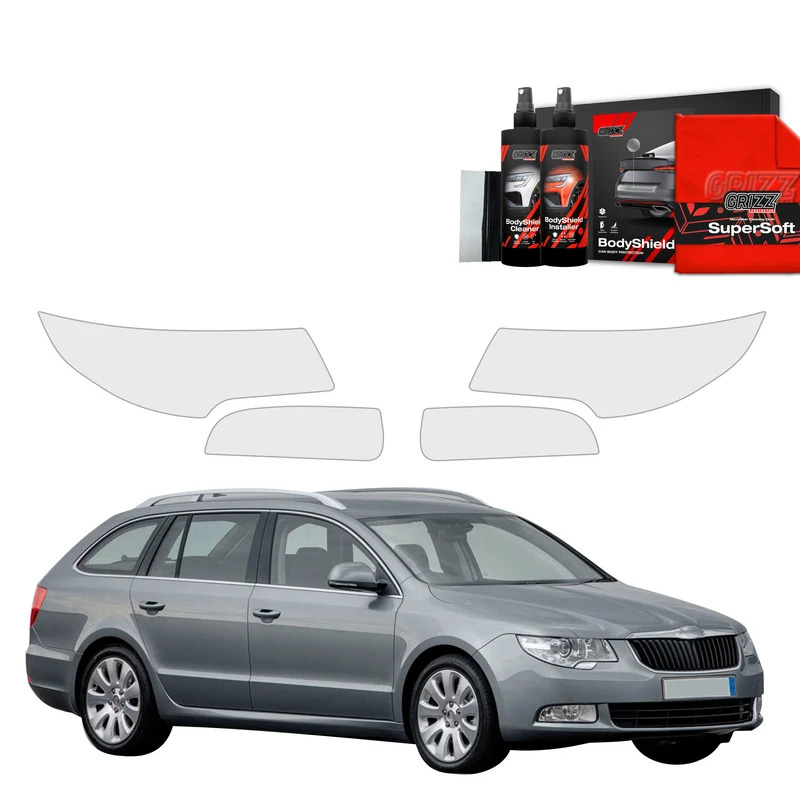 4in1 Schutzfolie Grizz Protector für Scheinwerfer - Skoda Superb 2 Kombi (2009-2013)