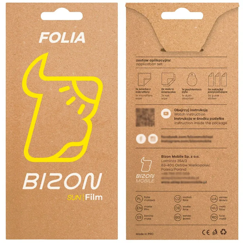 Matte Folie für Xiaomi Watch S4 41 mm, Bizon Watch Film Sun