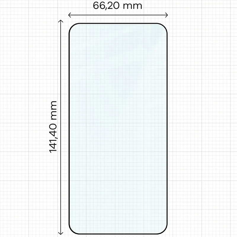 Gehärtetes Glas für Galaxy S23, Bizon Glass Edge Duo, Schwarzer Rahmen, 2 Stück