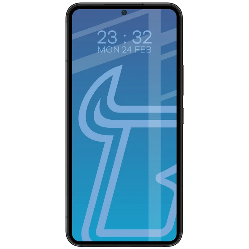 Gehärtetes Glas für Galaxy S22, Bizon Glass Edge Duo, Schwarzer Rahmen, 2 Stück