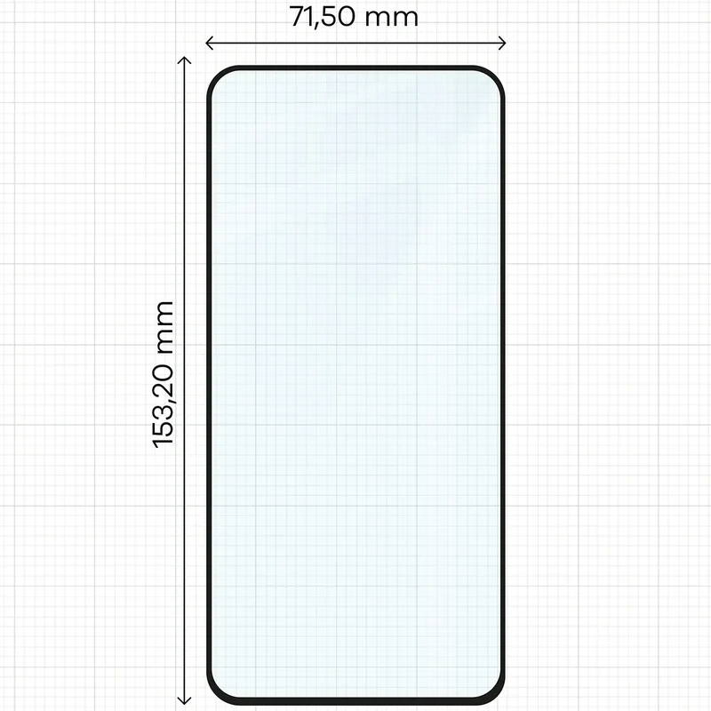 Gehärtetes Glas für Galaxy A54 5G, Bizon Glass Edge Duo, Schwarzer Rahmen, 2 Stück