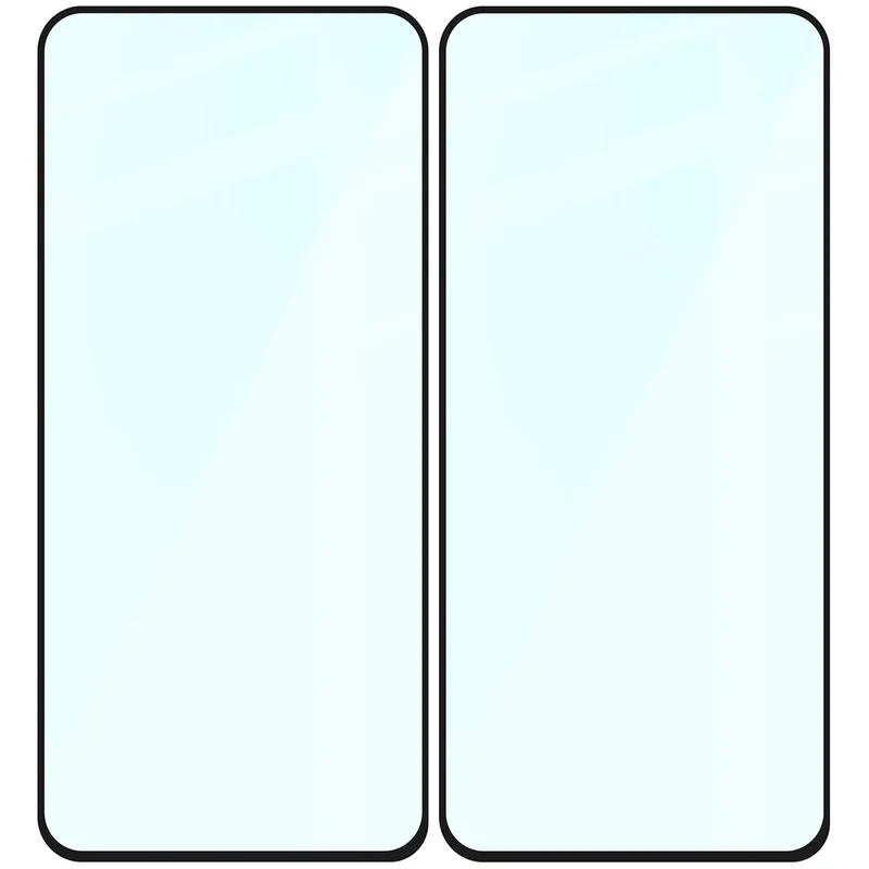 Gehärtetes Glas für Galaxy A54 5G, Bizon Glass Edge Duo, Schwarzer Rahmen, 2 Stück