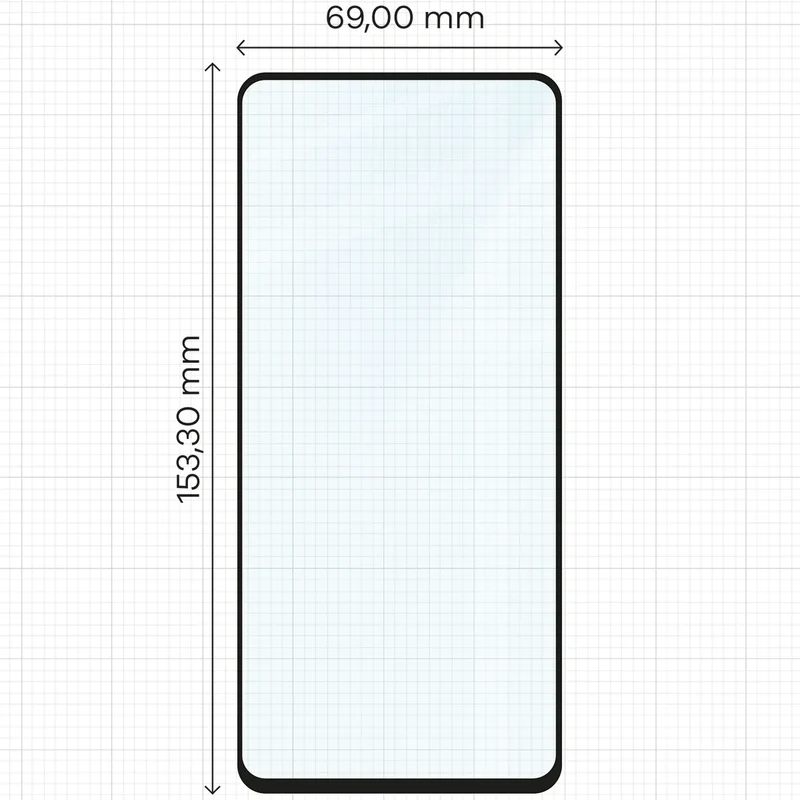 Gehärtetes Glas für Galaxy A52s / A52 4G/5G, Bizon Glass Edge Duo, Schwarzer Rahmen, 2 Stück