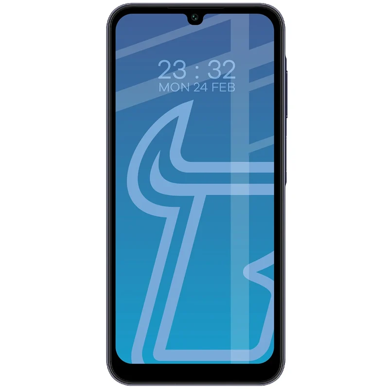 Gehärtetes Glas für Galaxy A15 4G/5G / A25 5G / M15 5G, Bizon Glass Edge Duo, Schwarzer Rahmen, 2 Stück