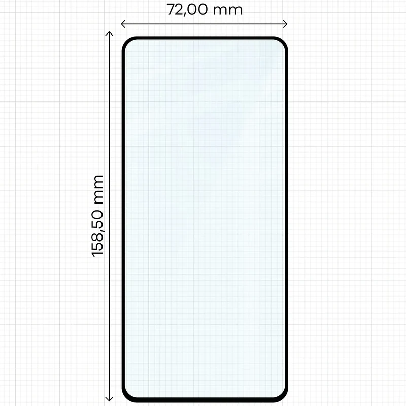 Gehärtetes Glas für OnePlus Nord CE5 5G, Bizon Glass Edge Duo, Schwarzer Rahmen, 2 Stück
