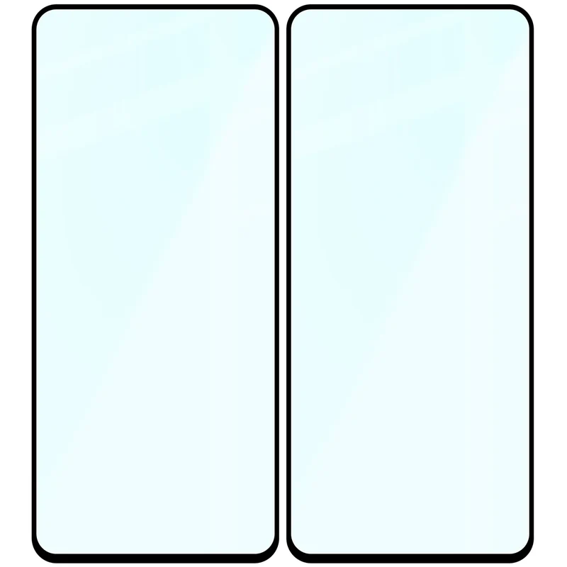 Gehärtetes Glas für OnePlus Nord 4, Bizon Glass Edge Duo, Schwarzer Rahmen, 2 Stück