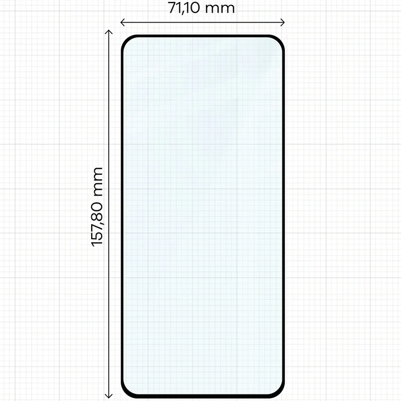 Gehärtetes Glas für Motorola Moto G86 5G / G86 Power 5G, Bizon Glass Edge Duo, Schwarzer Rahmen, 2 Stück