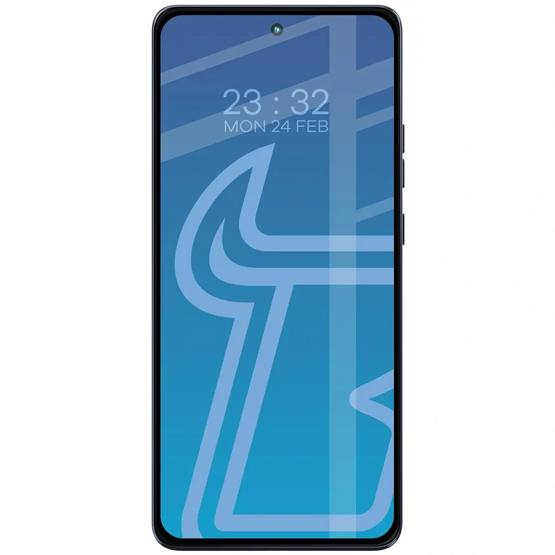 Gehärtetes Glas für Motorola Moto G86 5G / G86 Power 5G, Bizon Glass Edge Duo, Schwarzer Rahmen, 2 Stück