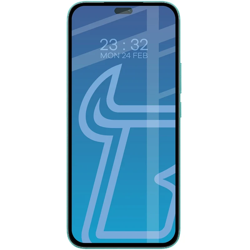Gehärtetes Glas für Honor 400 Lite, Bizon Glass Edge Duo, Schwarzer Rahmen, 2 Stück