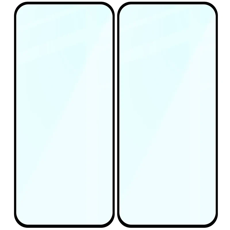 Gehärtetes Glas für Honor 400 Lite, Bizon Glass Edge Duo, Schwarzer Rahmen, 2 Stück