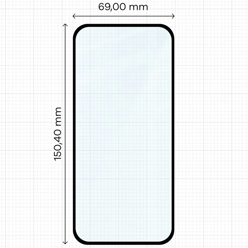 Gehärtetes Glas für Google Pixel 9a, Bizon Glass Edge Duo, Schwarzer Rahmen, 2 Stück
