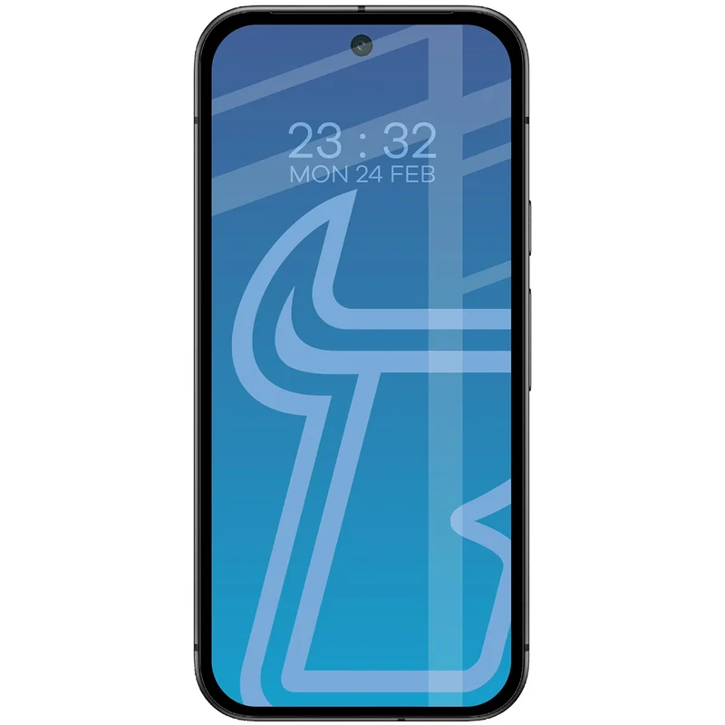 Gehärtetes Glas für Google Pixel 11 / 11 Pro / 10 / 10 Pro / 9 / 9 Pro, Bizon Glass Edge Duo, Schwarzer Rahmen, 2 Stück