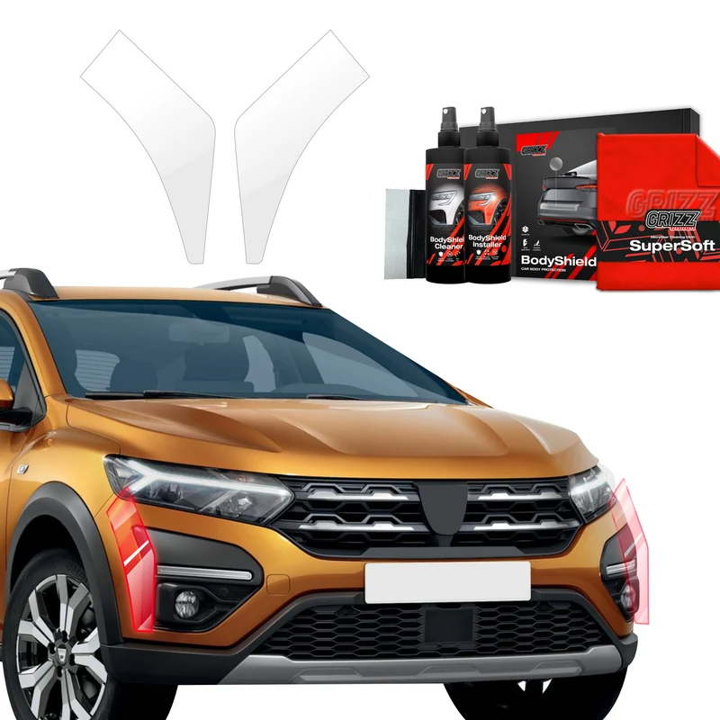 2in1 Schutzfolie Grizz Protector für Stoßstange - Dacia Sandero (2020-2026)