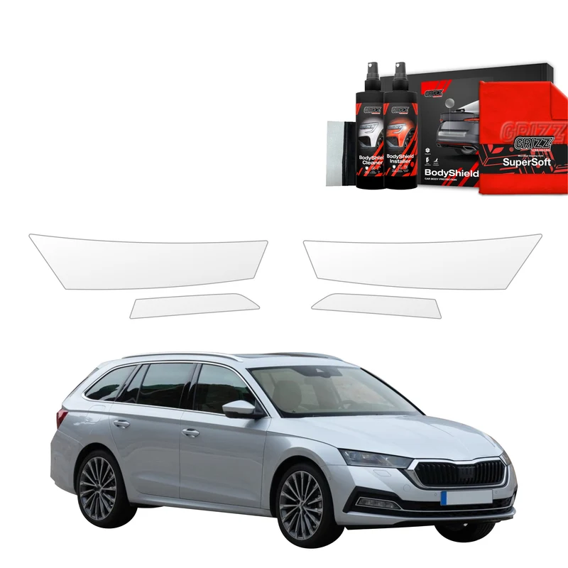 4in1 Schutzfolie Grizz Protector für Scheinwerfer - Skoda Octavia 4 Kombi (2019-2024)
