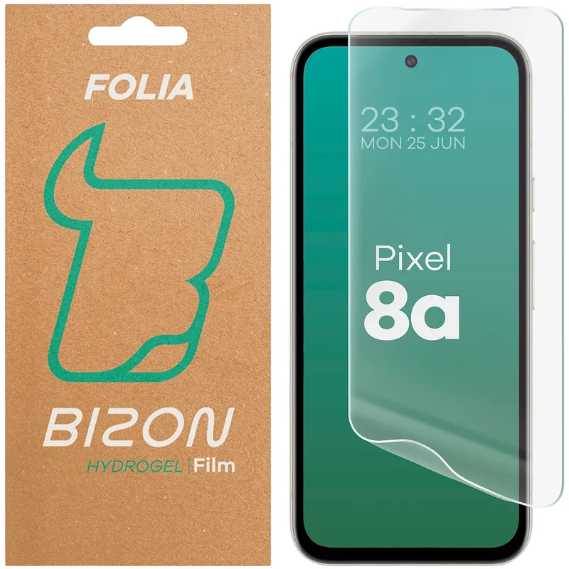 Hydrogel Folie für den Bildschirm für Google Pixel 8a, Bizon Film Hydrogel Front, 1 Stück