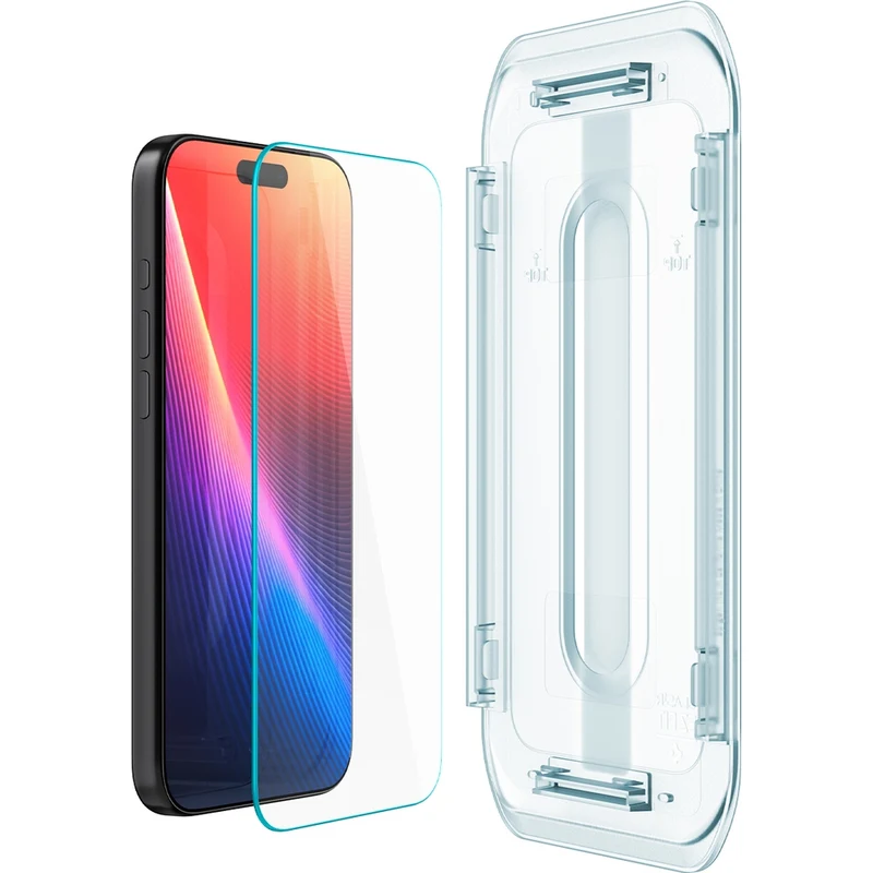 Glas + Applikator für iPhone 18 Pro Max / 17 Pro Max / 16 Pro Max, Spigen Glas.tR EZ Fit 2-Pack (AC)