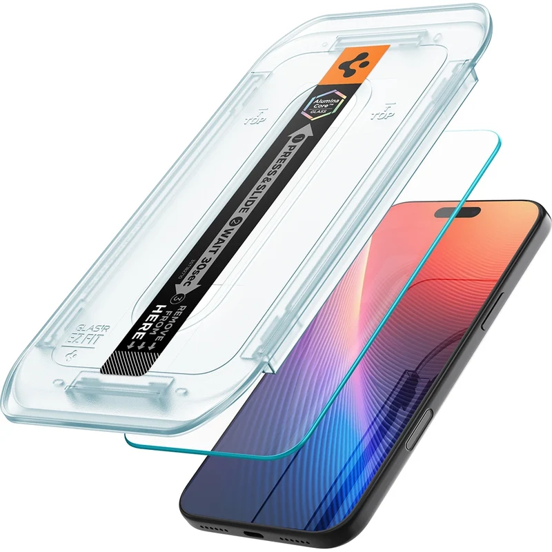 Glas + Applikator für iPhone 18 Pro Max / 17 Pro Max / 16 Pro Max, Spigen Glas.tR EZ Fit 2-Pack (AC)