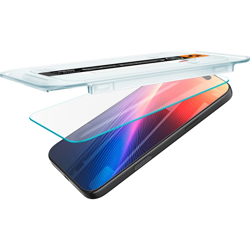 Glas + Applikator für iPhone 18 Pro / 17 Pro / 17 / 16 Pro, Spigen Glas.tR EZ Fit 2-Pack (AC)