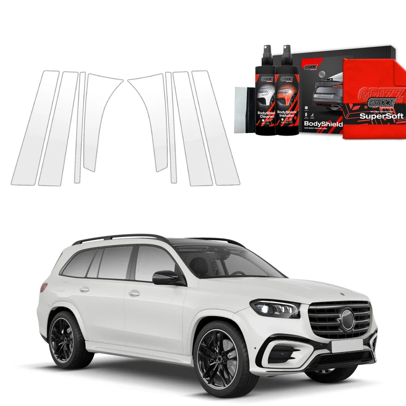 8in1 Schutzfolie Grizz Protector für B-C-Säule - Mercedes GLS 450d (2023-2026)