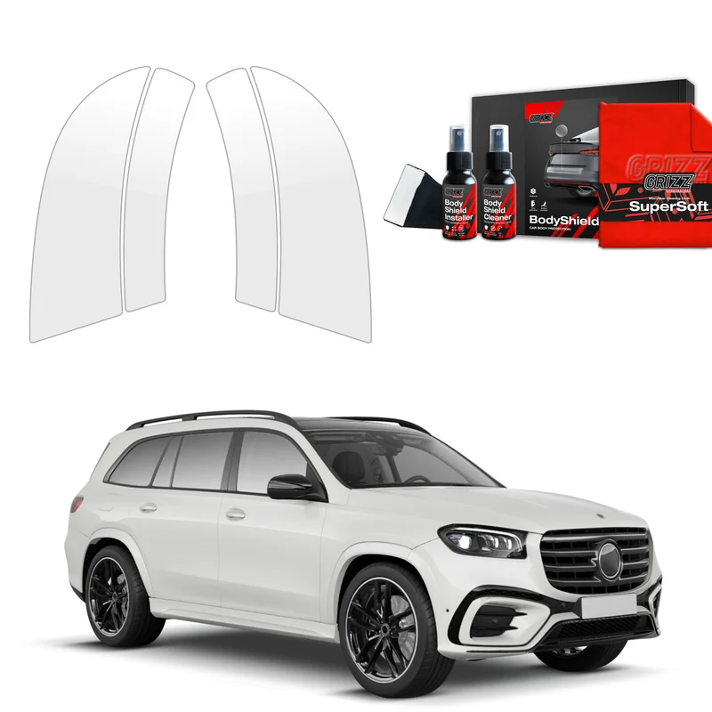 4in1 Schutzfolie Grizz Protector für hinteren & vorderen Seitenschwelle - Mercedes GLS 450d (2023-2026)