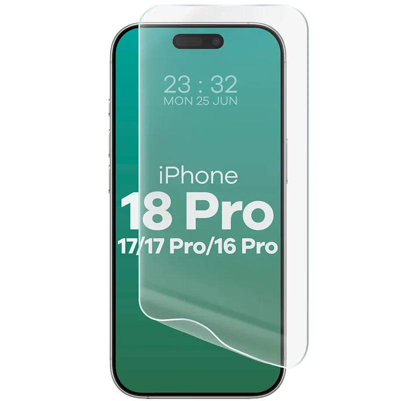 Hydrogel Folie für den Bildschirm für iPhone 18 Pro / 17 Pro / 17 / 16 Pro, Bizon Film Hydrogel Front, 1 Stück