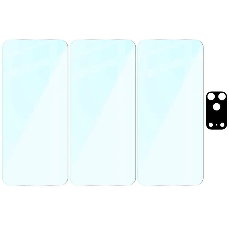 Gehärtetes Glas - 3 Stück + Kameraschutz für iPhone 17 Pro Max, Bizon Glass Clear Pack