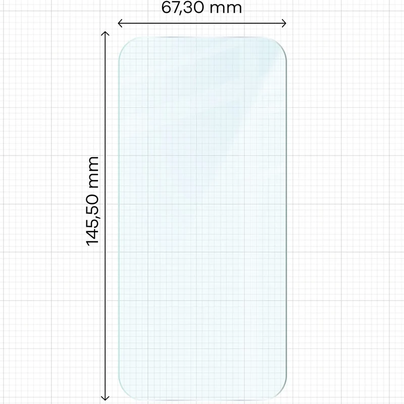 Gehärtetes Glas - 3 Stück + Kameraschutz für iPhone 17, Bizon Glass Clear Pack