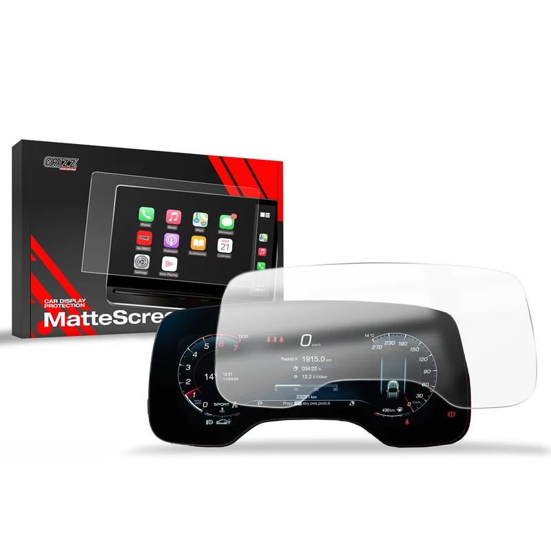 Matte Autodisplayfolie für Maserati Grecale Virtual Cockpit (2023-2026), Grizz Protector
