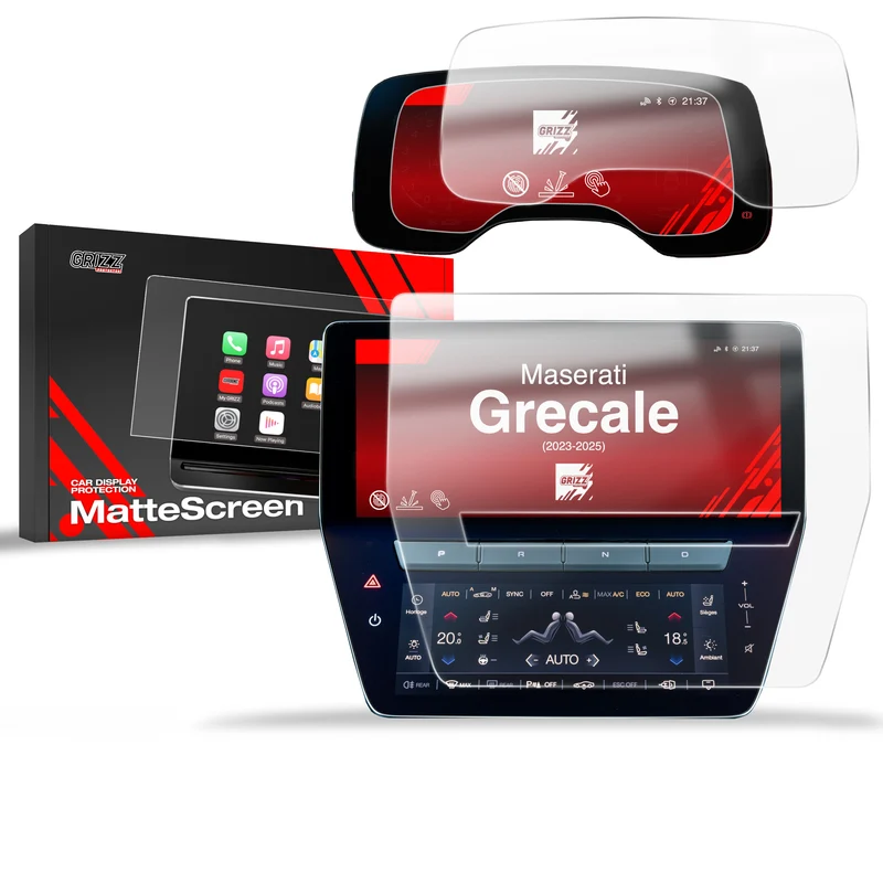Matte Autodisplayfolie 2in1 für Maserati Grecale (2023-2026), Grizz Protector