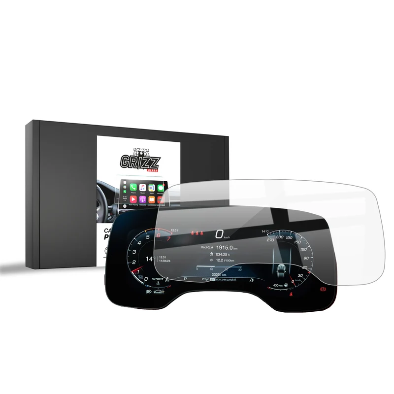 Keramische Autodisplayfolie für Maserati Grecale Virtual Cockpit (2023-2026), Grizz Protector