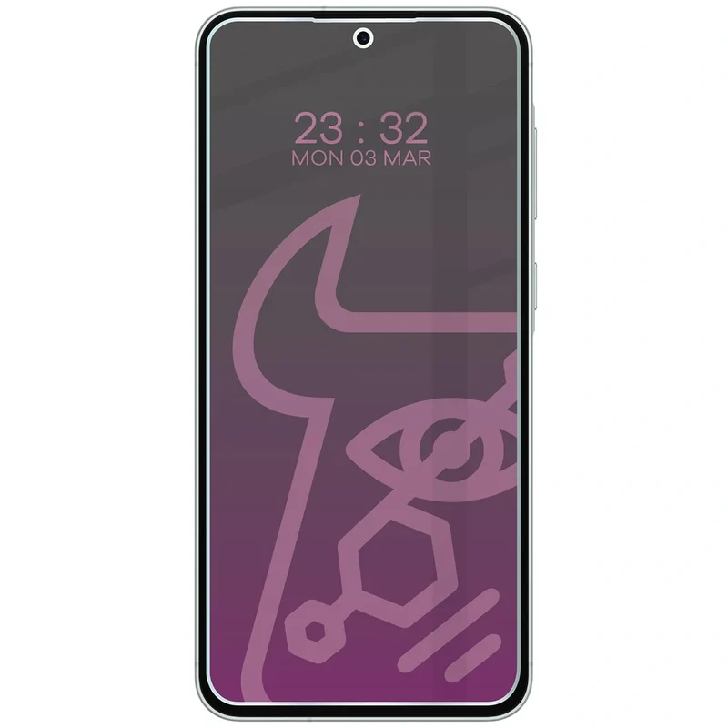 Hybridglas mit Privatschutzfilter für Galaxy A56 5G, Bizon Hybrid Shadow, Matt