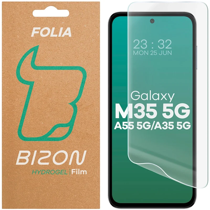 Hydrogel Folie für den Bildschirm für Galaxy M35 5G / A35 5G / A55 5G, Bizon Film Hydrogel Front, 1 Stück