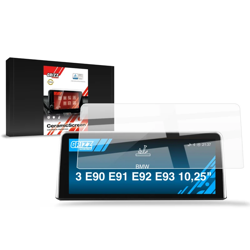 Keramische Autodisplayfolie für BMW 3 E90 E91 E92 E93 Android Radio 10,25" (2005-2012), Grizz Protector
