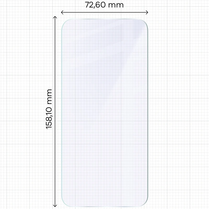 Flexibles Hybridglas für iPhone 17 Pro Max, Bizon Hybrid Mule