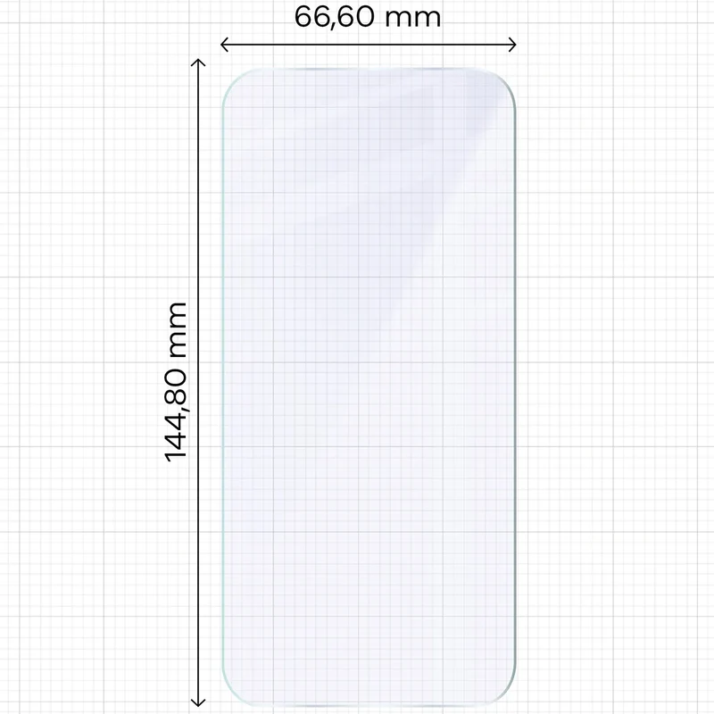 Flexibles Hybridglas für iPhone 17 Pro, Bizon Hybrid Mule
